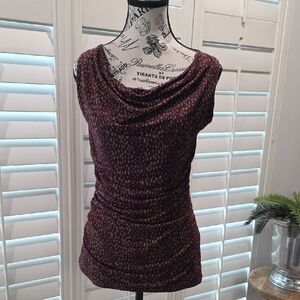 Banana Republic Burgundy Sleeveless Top